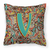 Carolines Treasures Monogram Letter Retro Tribal Alphabet Fabric Decorative Pillow, 14x14 Inches, Durable Colors