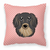 Carolines Treasures, Inc Checkerboard Print With Dog Fabric Decorative Pillow, 18 x 18 Inches, Polyester, cheerful, cozy