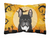 Halloween Dog Art Canvas Fabric Decorative Pillow - 638508129321