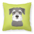 Dog Face Checkerboard Design Fabric Decorative Pillow - 615872897339
