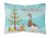 Merry Christmas Animal Art Fabric Decorative Pillow - 652259129584