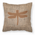 Carolines Treasures, Inc Insects Burlap Fabric Decorative Pillow, Blue, 18x18 Inches Soft Home Cushion