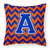 Monogram Letter Chevron Fabric Decorative Pillow - 638508316080