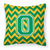 Letter Chevron Fabric Decorative Pillow - 638508320629