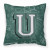 Carolines Treasures, Inc Monogram Letter Back to School Fabric Decorative Pillow