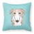 Carolines Treasures Dog Face Checkerboard Design Fabric Decorative Pillow, 14x14 Inches, Polyester, decorative, stylish