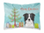 Carolines Treasures Christmas Tree and Dog Canvas Fabric Decorative Pillow, Canvas, 12x16 Inches Classic