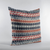 Plutus Brands Plutus Red, Blue Harmony Border Premium Luxury Designer Decorative Pillow