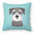 Carolines Treasures, Inc Checkerboard Print With Dog Fabric Decorative Pillow, 18 x 18 Inches, Polyester, cozy, decorative