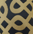Plutus Brands Golden Maze Black and Gold Handmade Luxury Pillow, High Contrast