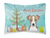 Carolines Treasures Christmas Tree and Dog Canvas Fabric Decorative Pillow, 12x16 Inches Compact