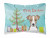 Carolines Treasures Christmas Tree and Dog Canvas Fabric Decorative Pillow, 12x16 Inches Compact