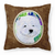 Portrait Artwork with Dog Brown Fabric Decorative Pillow - 615872502479