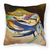 Carolines Treasures Crab Painting Fabric Decorative Pillow, 14x14 Inches, Polyester, cheerful, bright