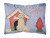 Carolines Treasures, Inc Dog House Collection Canvas Fabric Decorative Pillow, Canvas Material, 12x16 Inches
