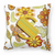 Monogram Letter Floral Fabric Decorative Pillow - 615872976157