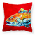 Carolines Treasures Sealife Painting Fabric Decorative Pillow, 14x14 Inches, Polyester, colorful, bright