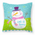 Carolines Treasures Holiday Christmas Fabric Decorative Pillow, 14x14 Inches, Durable Polyester