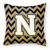 Letter Chevron Fabric Decorative Pillow - 638508320094