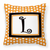 Monogram Letter Fabric Decorative Pillow - 705332249539