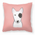 Carolines Treasures Dog Face Checkerboard Design Fabric Decorative Pillow, 14x14 Inches, decorative, comfy