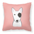 Carolines Treasures Dog Face Checkerboard Design Fabric Decorative Pillow, 14x14 Inches, decorative, comfy