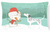 Snowman Christmas Dog Art Canvas Fabric Decorative Pillow - 652259282081