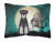 Caroline?s Treasures Halloween Dog Art Canvas Fabric Pillow, Standard 12x16