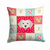 Carolines Treasures Dog Face Art Love Design Fabric Decorative Pillow Sofa, 14x14 Inches, Polyester