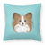 Checkerboard Print With Dog Fabric Decorative Pillow - 615872898374