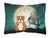 Carolines Treasures, Inc Halloween Dog Art Canvas Fabric Decorative Pillow, 12x16 Inches, Water Resistant