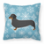 Winter Snowflake With Dog Fabric Decorative Pillow - 638508514653