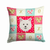 Carolines Treasures Dog Face Art Love Design Fabric Decorative Pillow Home Decor, 14x14 Inches, Polyester  