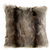Plutus Gray,Charcoal,Black Brandy Grey Fox Animal Faux Fur Luxury Throw Pillow - 017247672648