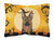 Halloween Dog Art Canvas Fabric Decorative Pillow - 638508129161