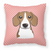 Checkerboard Print With Dog Fabric Decorative Pillow - 615872898909