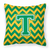 Letter Chevron Fabric Decorative Pillow - 638508320674