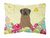 Easter Eggs Dog Art Canvas Fabric Decorative Pillow - 638508783660