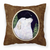 Starry Night Design with Dog Picture Fabric Decorative Pillow - 615872504947