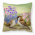 Caroline's Treasures Sarah Adams Art Fabric Decorative Pillow, Full Color Artwork, 14x14 Inches Vibrant