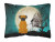 Caroline?s Treasures, Inc. Halloween Dog Art Decorative Pillow ? Canvas Material, 12x16
