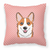 Dog Face Checkerboard Design Fabric Decorative Pillow - 615872897193
