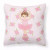 Ballerina Themed Fabric Decorative Pillow - 638508654779