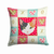 Carolines Treasures Feline Face Love Printed Fabric Decorative Cushion Pillow 14x14