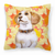 Fall Design with Dog Fabric Decorative Pillow - 652259220755