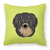 Dog Face Checkerboard Design Fabric Decorative Pillow - 615872897407
