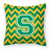 Letter Chevron Fabric Decorative Pillow - 638508320667