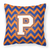 Letter Chevron Fabric Decorative Pillow - 638508320896