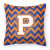 Letter Chevron Fabric Decorative Pillow - 638508320896