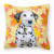 Dog With Fall Design Fabric Decorative Pillow - 652259224456